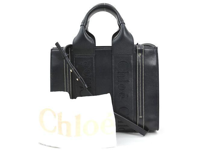 Chloé Woody Small Leather Shoulder Bag - vista 14