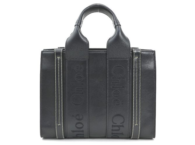 Chloé Woody Small Leather Shoulder Bag - vista 3