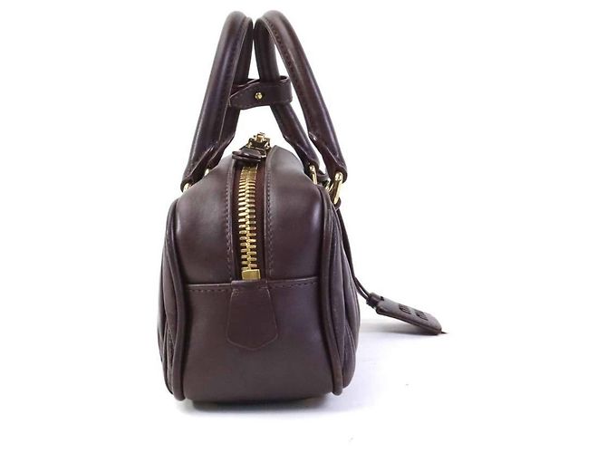 Borsa a mano Miu Miu in pelle marrone - vista 2