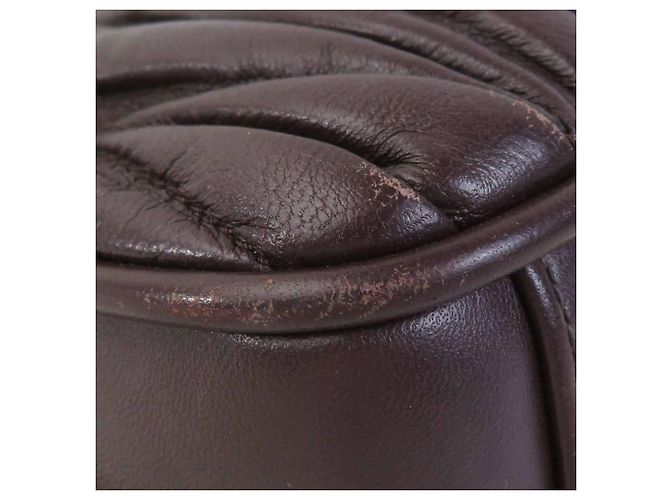 Borsa a mano Miu Miu in pelle marrone - vista 6