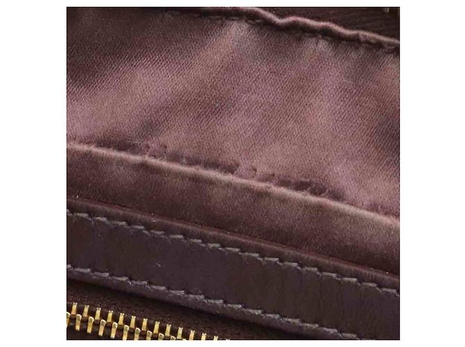 Borsa a mano Miu Miu in pelle marrone - vista 8