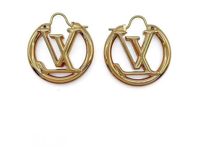 Orecchini Louis Vuitton Louise LV Circle - vista 2