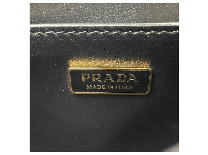 Borsa a tracolla Prada in pelle nera - vista 11