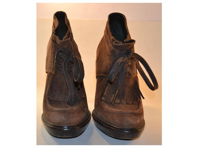 Burberry Botines de Ante Marrón - vista 3