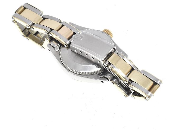 Rolex Oyster Perpetual Automatic Yellow Gold with Diamond Markers 25 - vista 2
