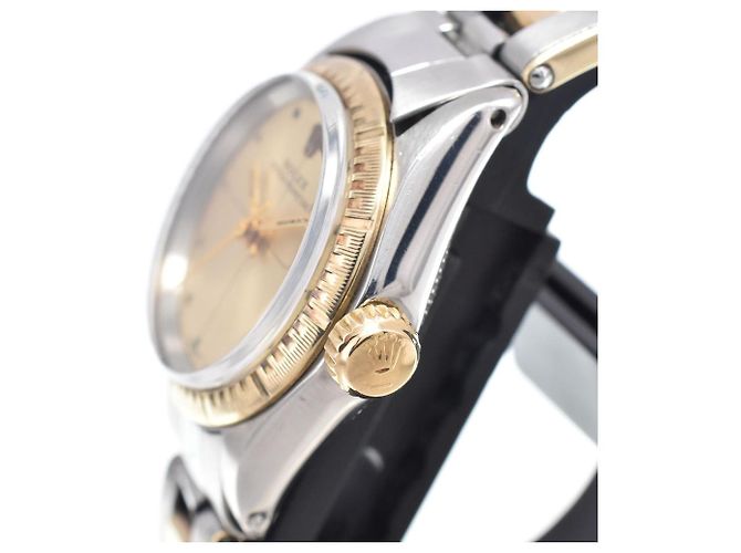 Rolex Oyster Perpetual Automatic Yellow Gold with Diamond Markers 25 - vista 3