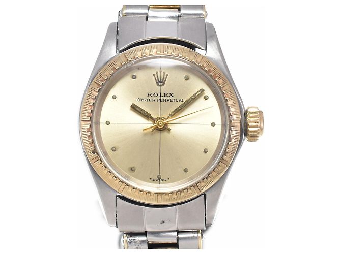Rolex Oyster Perpetual Automatic Yellow Gold with Diamond Markers 25 - vista 4