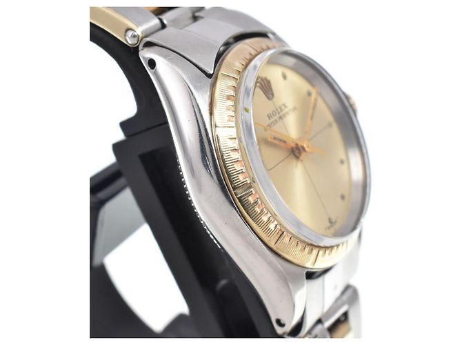 Rolex Oyster Perpetual Automatic Yellow Gold with Diamond Markers 25 - vista 5