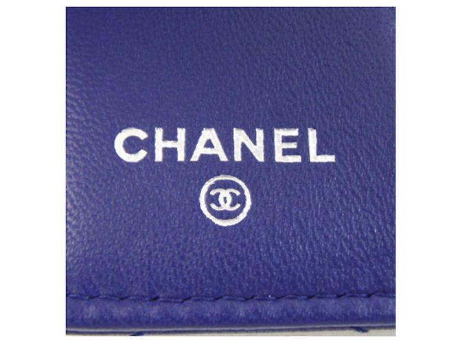 Chanel Schlüsseletui aus violettem Lammleder - Ansicht 4