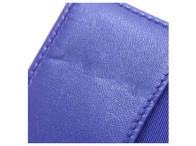 Chanel Schlüsseletui aus violettem Lammleder - Ansicht 5