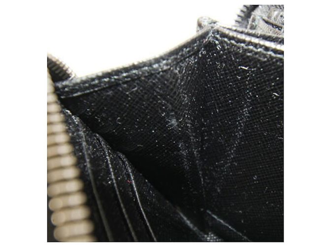 Prada Black Leather Long Wallet - view 7