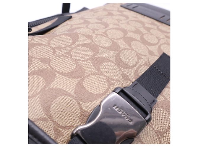 Zaino COACH Canvas Leather Signature Ranger Backpack - vista 4