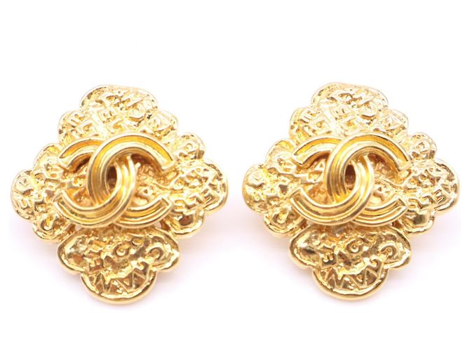 Orecchini a clip Chanel Coco Mark Gold - vista 5
