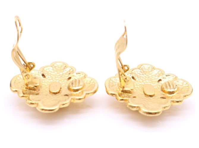 Orecchini a clip Chanel Coco Mark Gold - vista 8