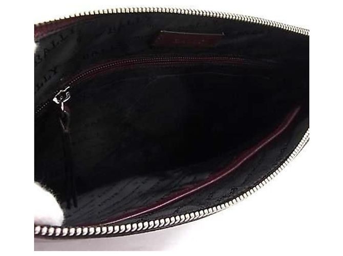 Clutch BALLY in pelle Bordeaux - vista 5