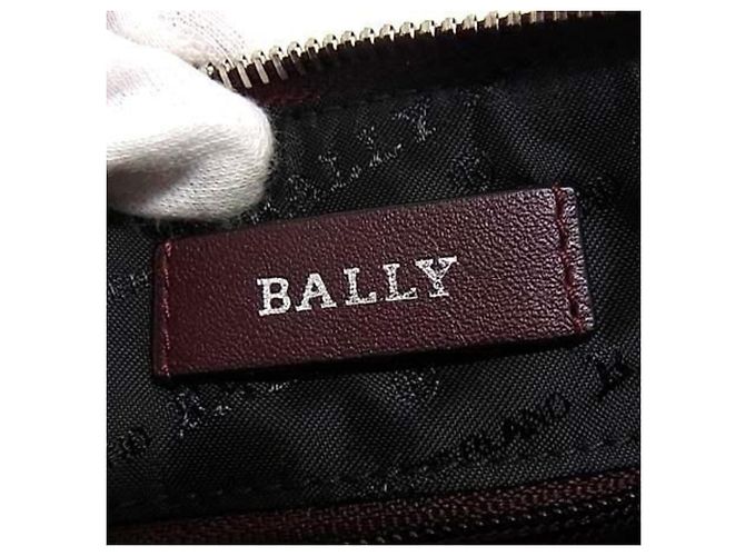 Clutch BALLY in pelle Bordeaux - vista 6
