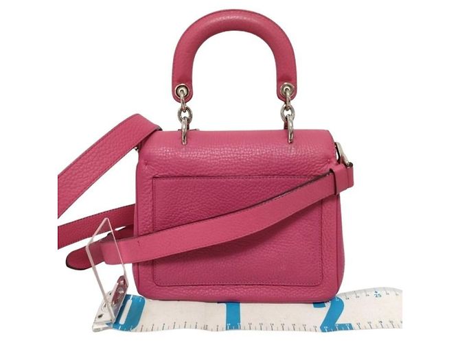 Borsa in pelle Rose Pink Christian Dior - vista 2