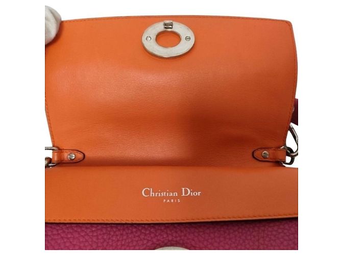 Borsa in pelle Rose Pink Christian Dior - vista 8