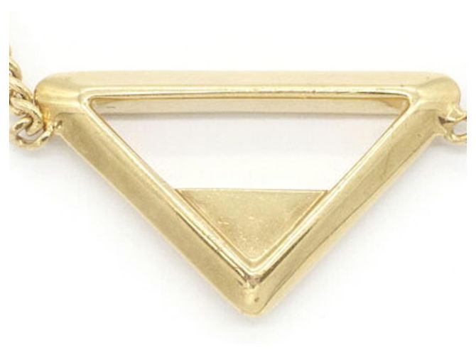 Collana con pendente in metallo dorato Prada - vista 2