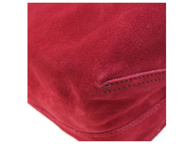 Autre Marque Borsa in pelle scamosciata rossa Tiffany & Co. - vista 4