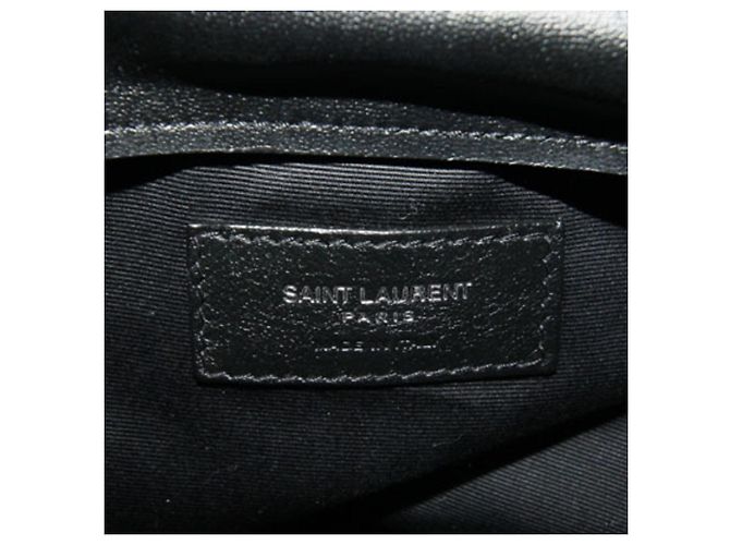 Autre Marque Borsa Saint Laurent Bias Mall in pelle nera - vista 4