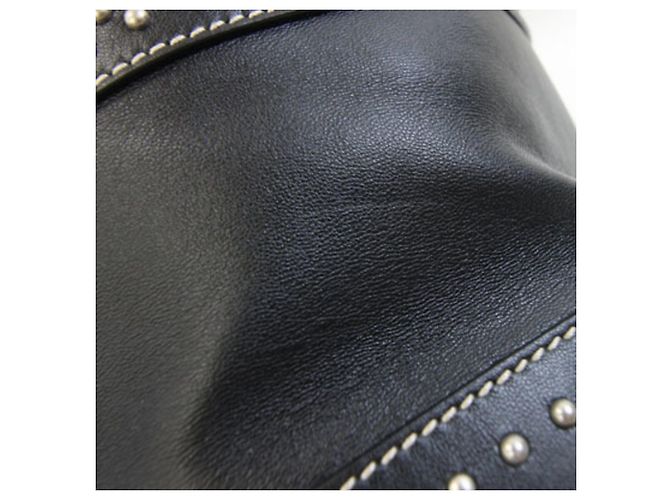 Autre Marque Borsa Saint Laurent Bias Mall in pelle nera - vista 5