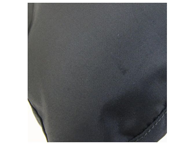 Borsa a tracolla Prada in nylon e pelle nera - vista 6