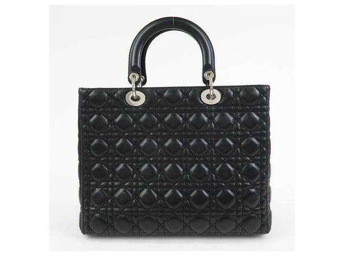 Christian Dior Lady Dior Cannage Quilt Lambskin Medium - vista 2