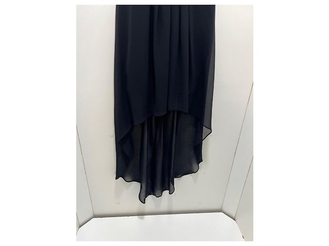 Bcbg Max Azria BCBGMAXAZRIA asymmetrisches schwarzes Plisseekleid - Ansicht 3