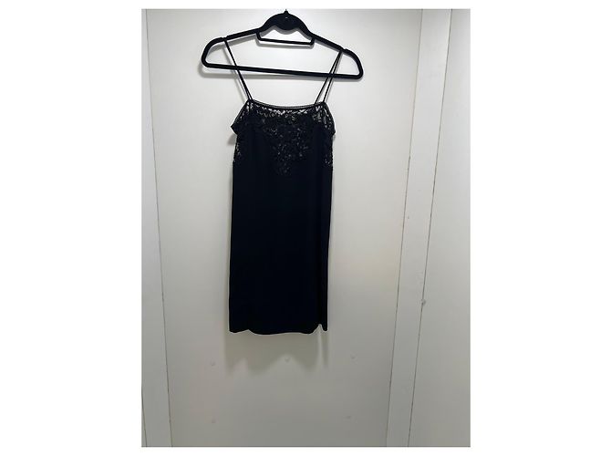 Autre Marque Jucca kurzes schwarzes Spitzenkleid - Ansicht 2