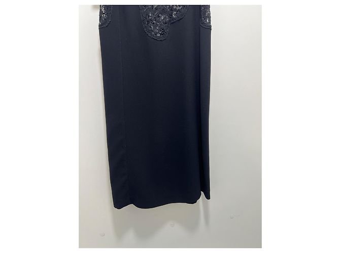 Autre Marque Jucca kurzes schwarzes Spitzenkleid - Ansicht 3