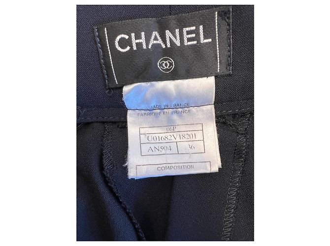 Chanel Schwarze Wollhose - Ansicht 6