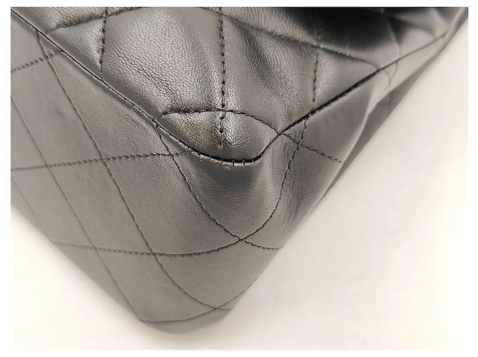 Chanel Classic Timeless Double Flap Quilted Lambskin Jumbo - vista 4