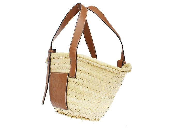 Loewe Korb aus gewebter Raffia mit Applikation Medium - Ansicht 3