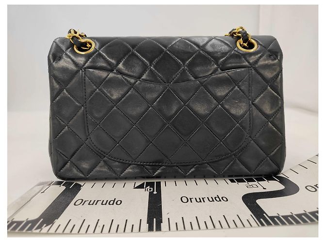 Chanel Classic Timeless Double Flap Quilted Lambskin Small - vista 2