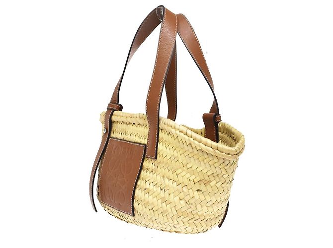 Loewe Korb aus gewebter Raffia mit Applikation Medium - Ansicht 3