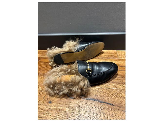 Gucci Princetown Mules foderate in pelliccia - vista 11