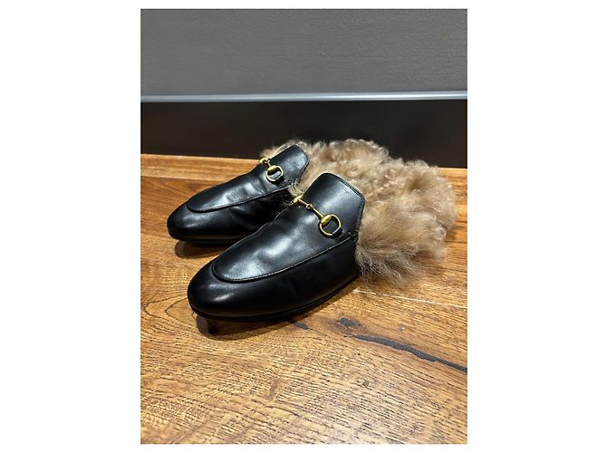 Gucci Princetown Mules foderate in pelliccia - vista 2