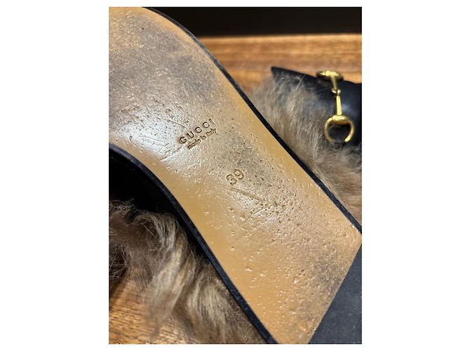 Gucci Princetown Mules foderate in pelliccia - vista 3