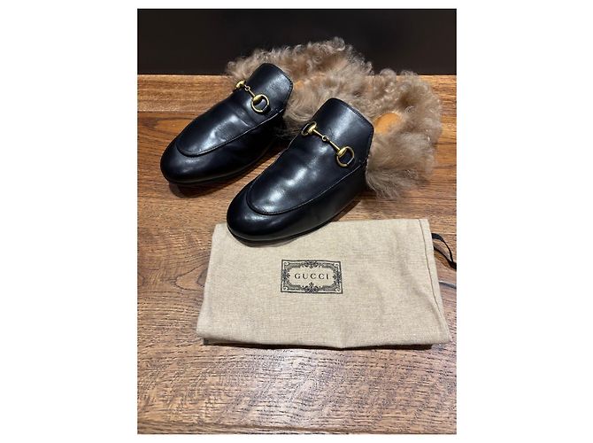Gucci Princetown Mules foderate in pelliccia - vista 5