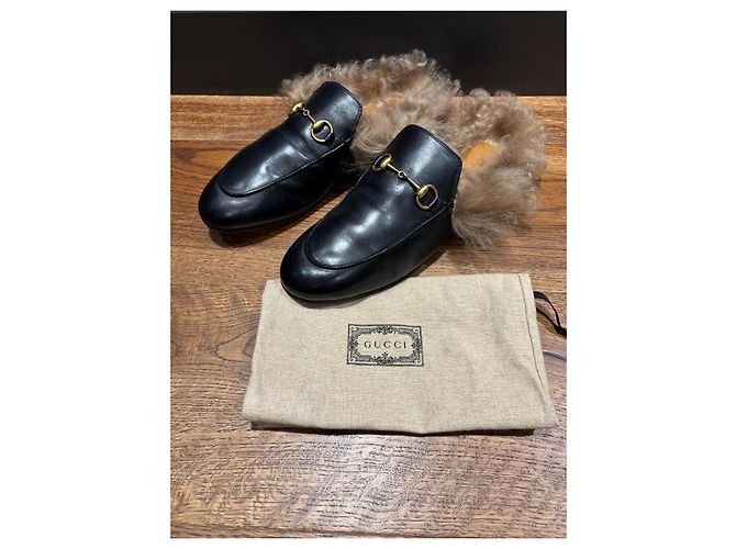 Gucci Princetown Mules foderate in pelliccia - vista 8