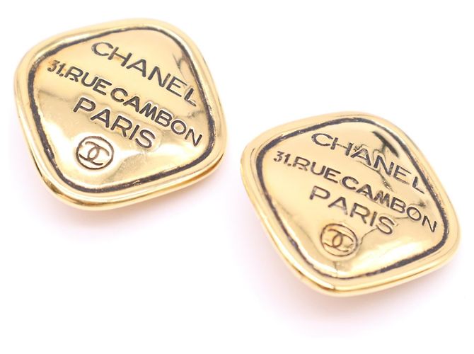 Orecchini a clip Chanel Cambon Logo - vista 5