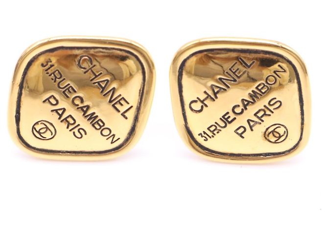 Orecchini a clip Chanel Cambon Logo - vista 9