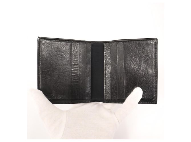 Bottega Veneta Cassette Leather Compact Wallet - view 10
