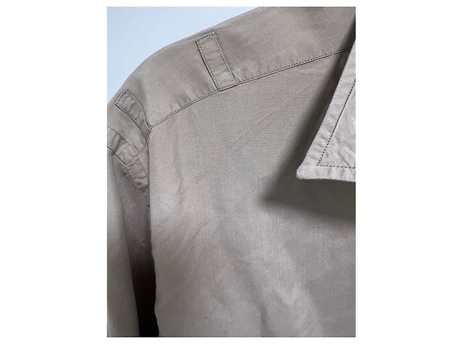 Camisa Gucci de algodón beige - vista 4