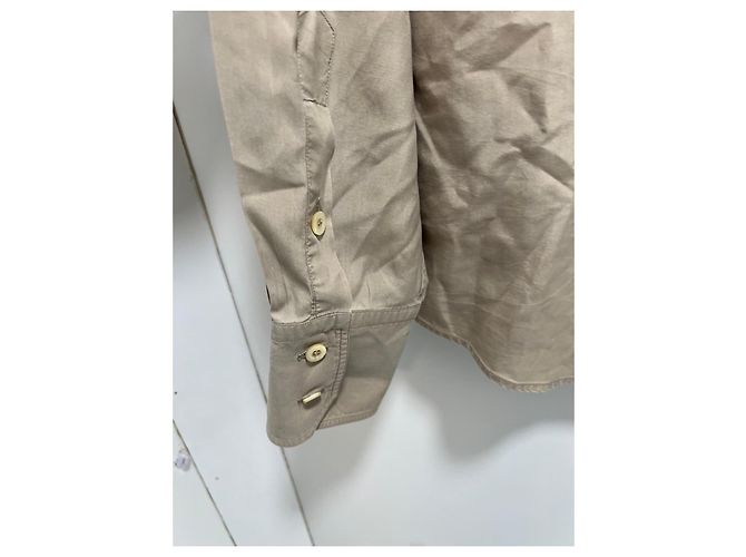 Camisa Gucci de algodón beige - vista 8