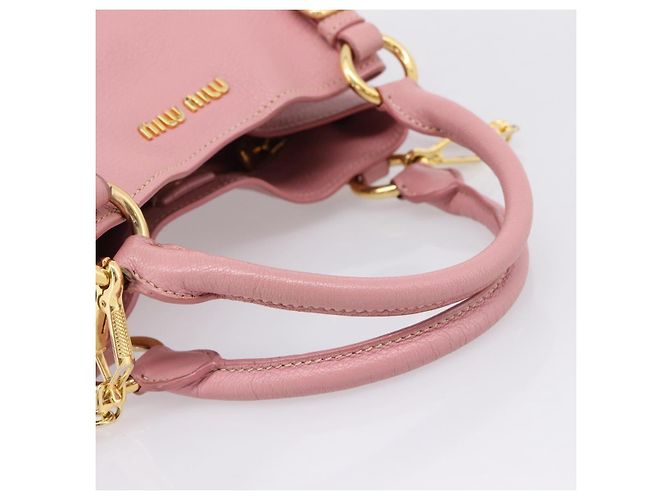 Miu Miu Madras Convertible Leather Medium - vista 7