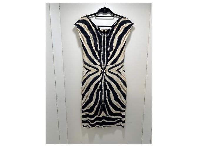 Roberto Cavalli Sommerkleid mit Zebra-Print - Ansicht 2