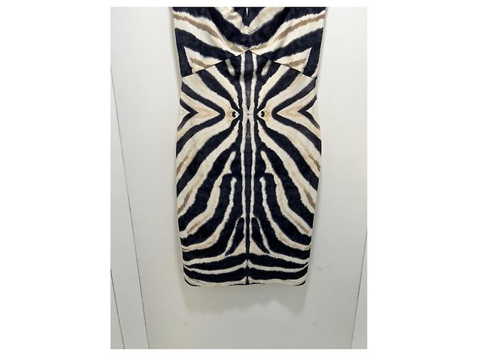 Roberto Cavalli Sommerkleid mit Zebra-Print - Ansicht 3