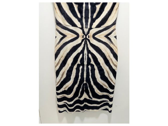 Roberto Cavalli Sommerkleid mit Zebra-Print - Ansicht 6